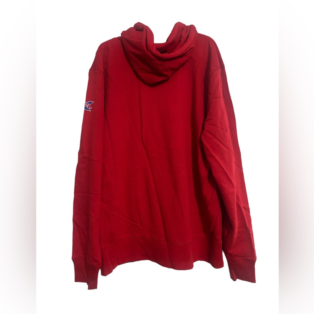XFL DC Defenders Red Kangaroo Pocket Sweatshirt Hoodie NWT Size XXL - Picture 2 of 9
